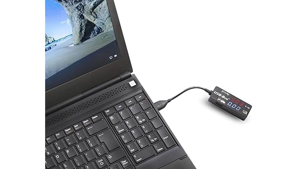 dual usb a tester with masking