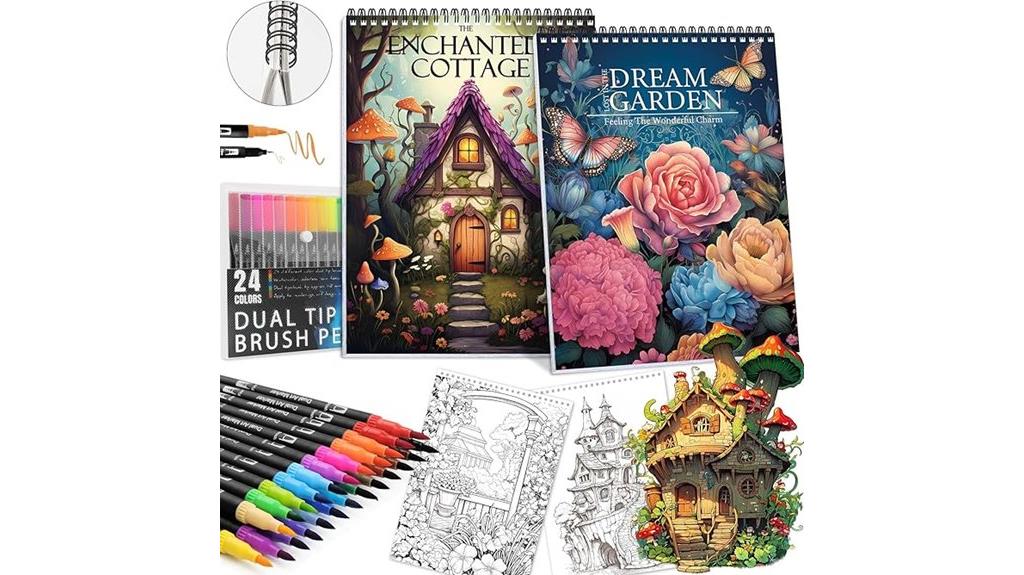 dual women s coloring books
