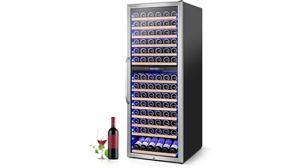 dual zone tall wine fridge