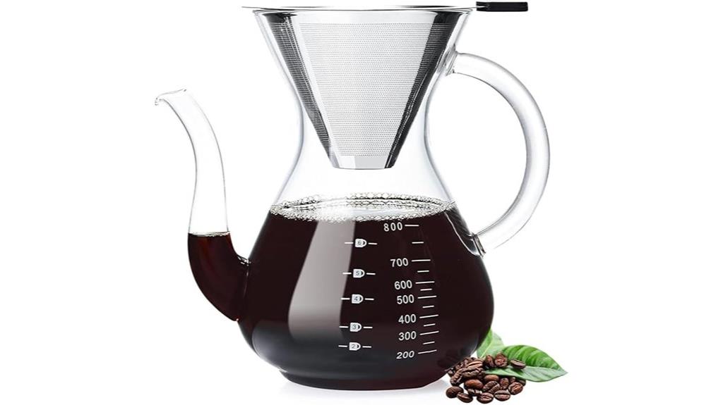 durable double filter coffee maker