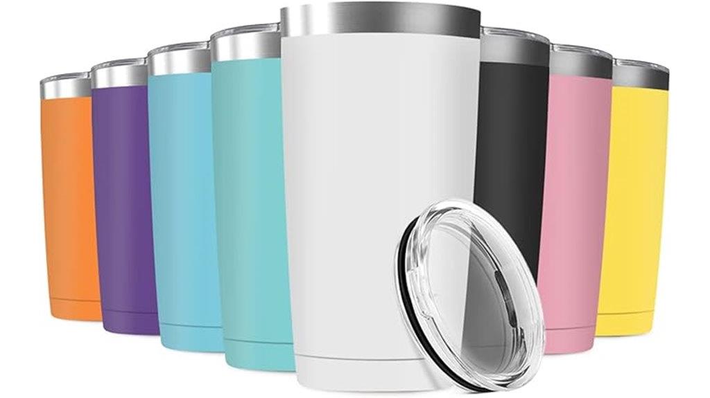 eight pack insulated travel mugs