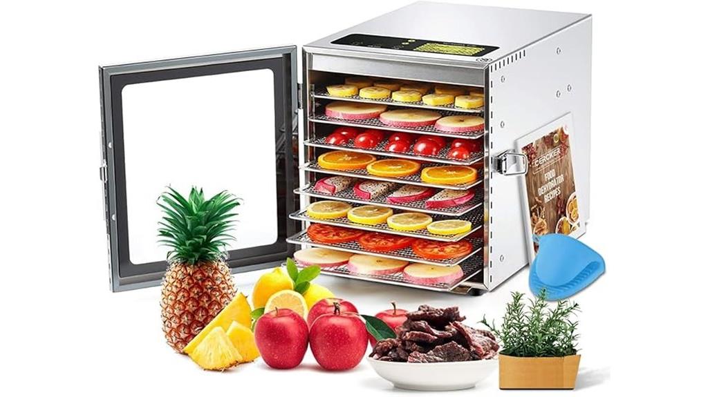 eight tray 500w dehydrator