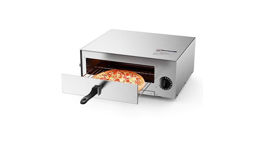 electric pizza oven with tray