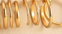 elegant durable gold hoops