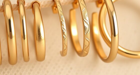 elegant durable gold hoops