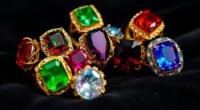 elegant gemstone cocktail rings