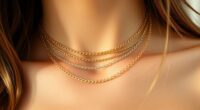 elegant gold layered necklaces