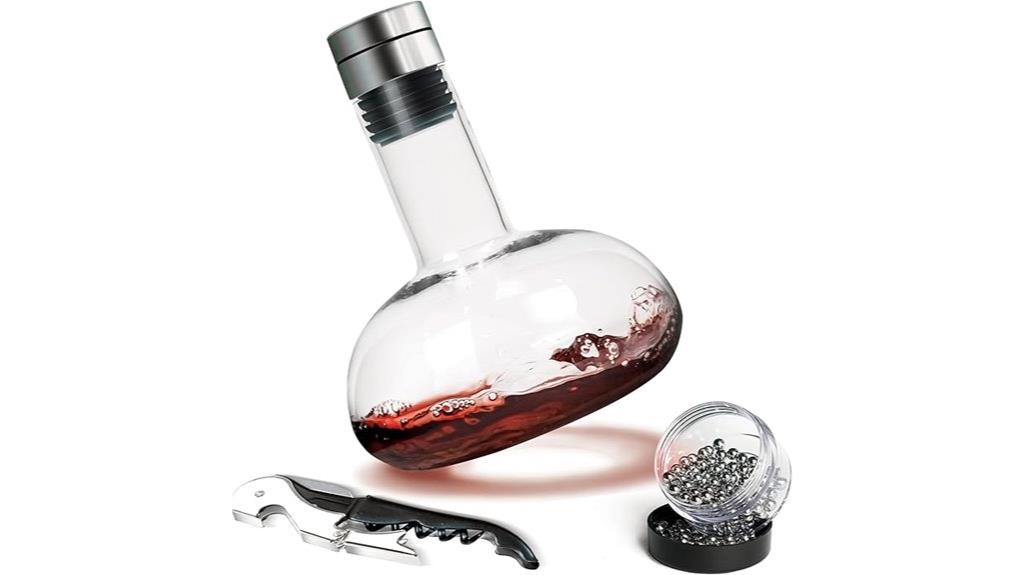 elegant wine decanter aerator