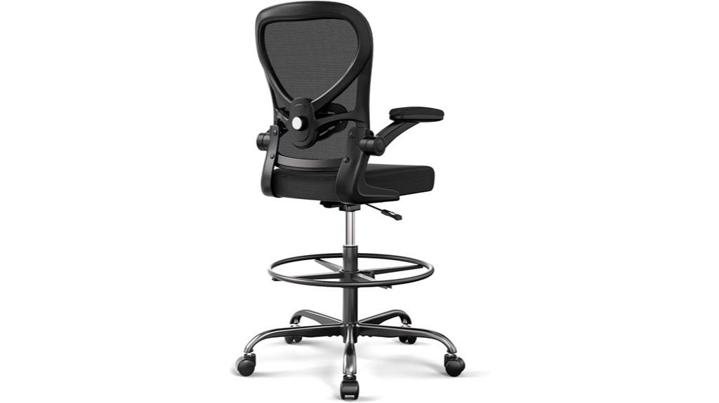 ergonomic drafting chair features
