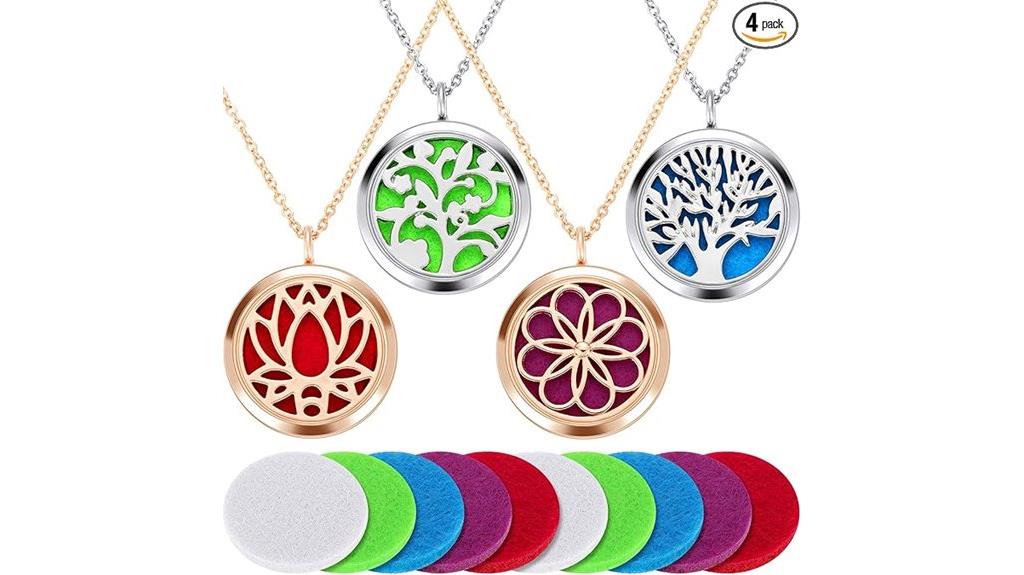 essential oil necklace set