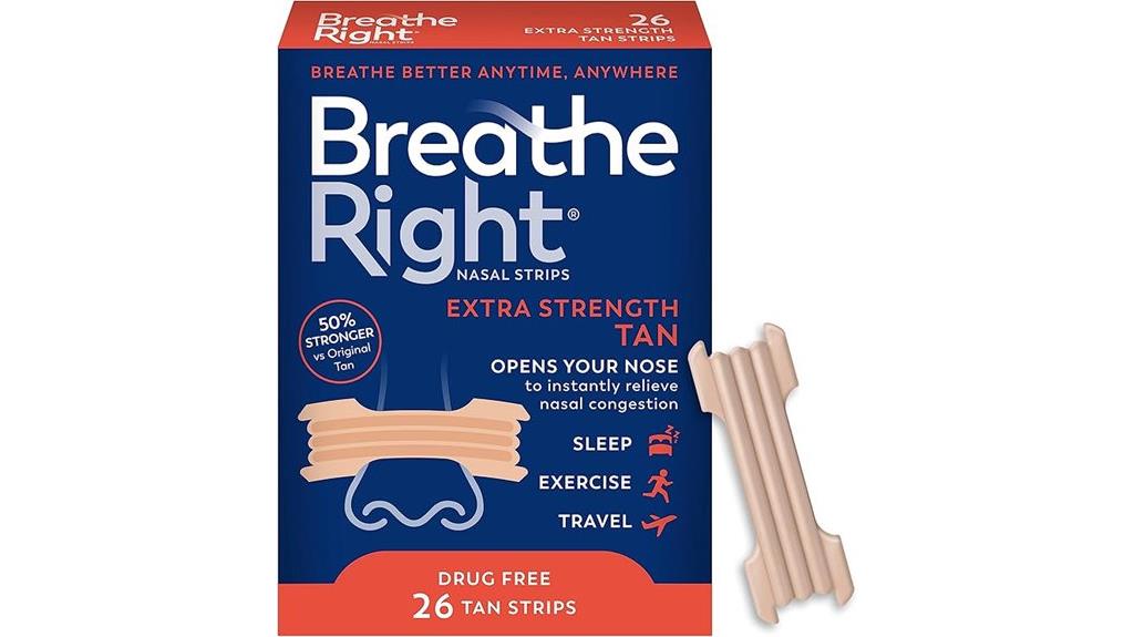 extra strength tan nasal strips
