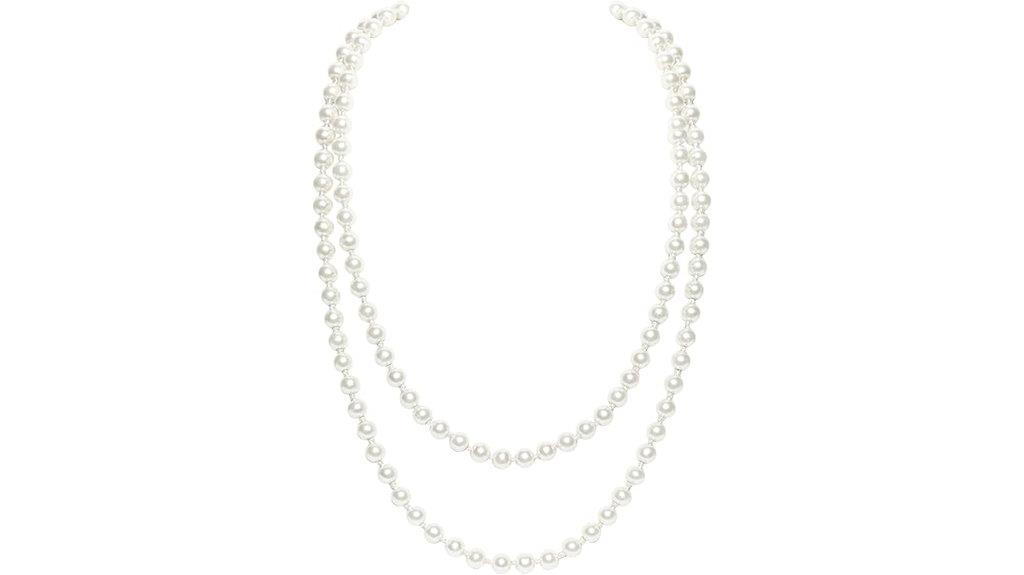 faux pearl necklace set