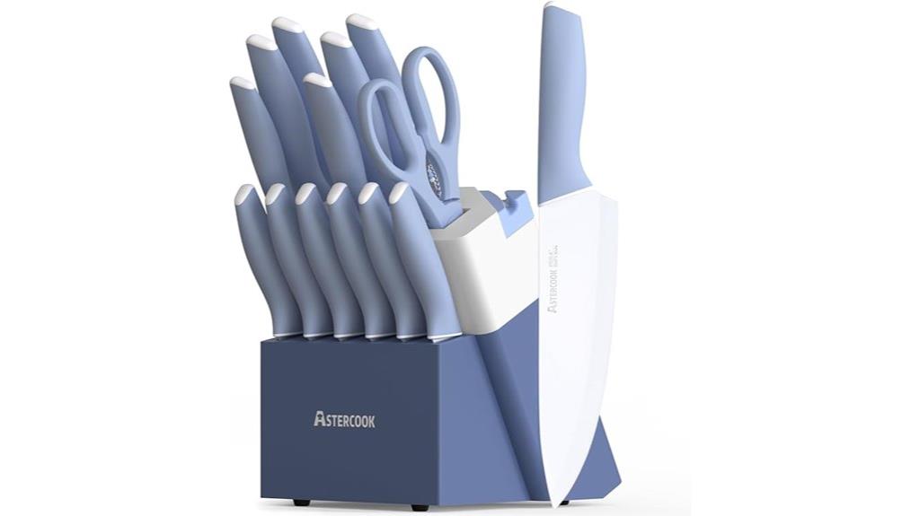 fifteen piece kitchen knife set