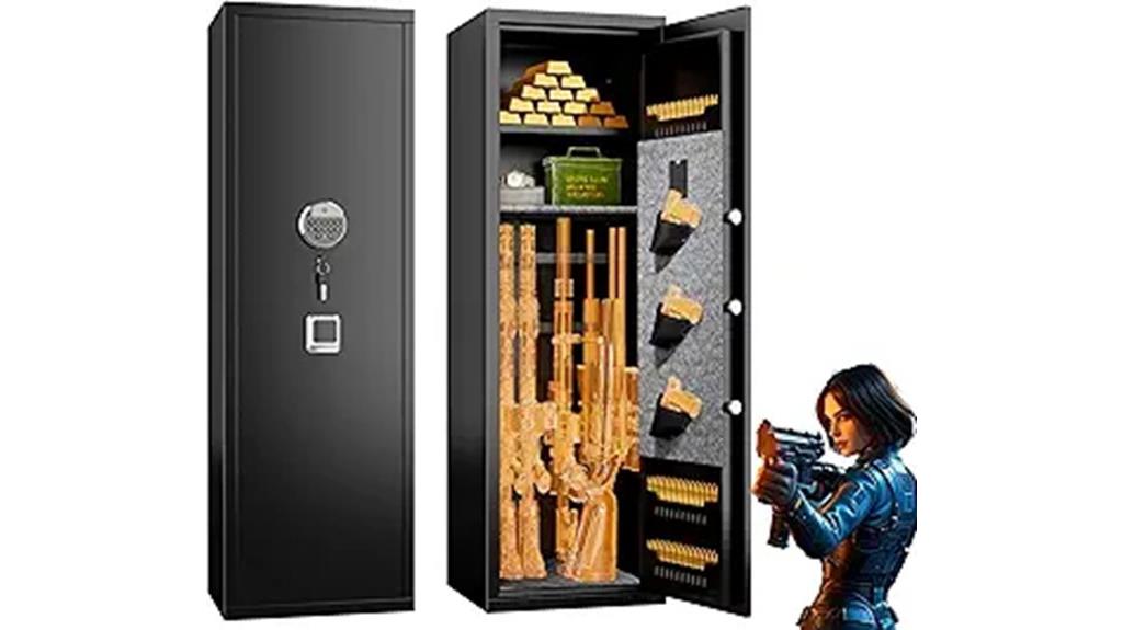 fingerprint rifle and pistol safe