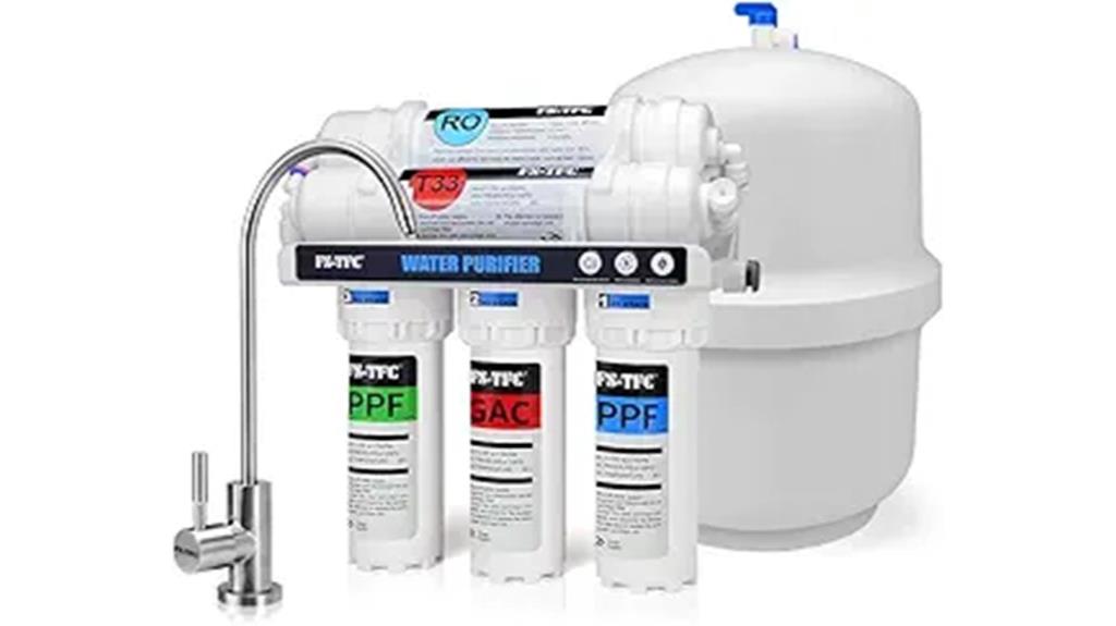five stage reverse osmosis filtration