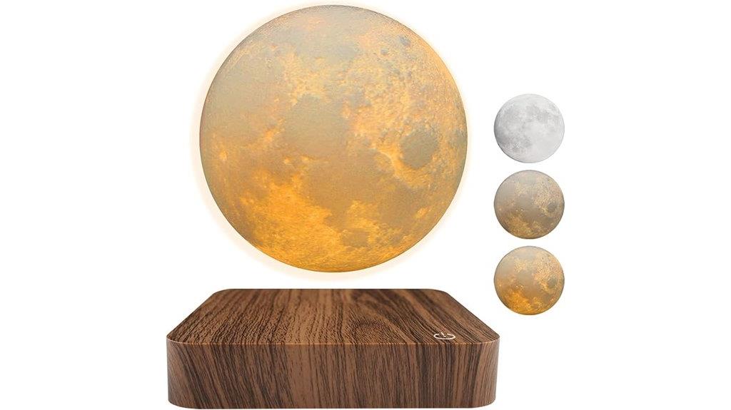 floating moon lamp colors