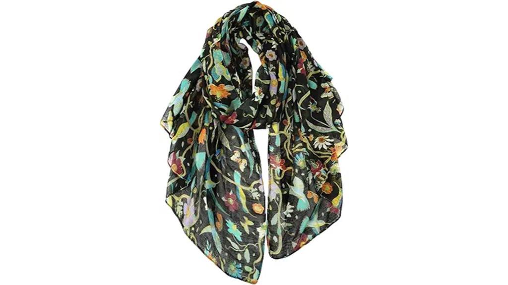 floral cotton scarves
