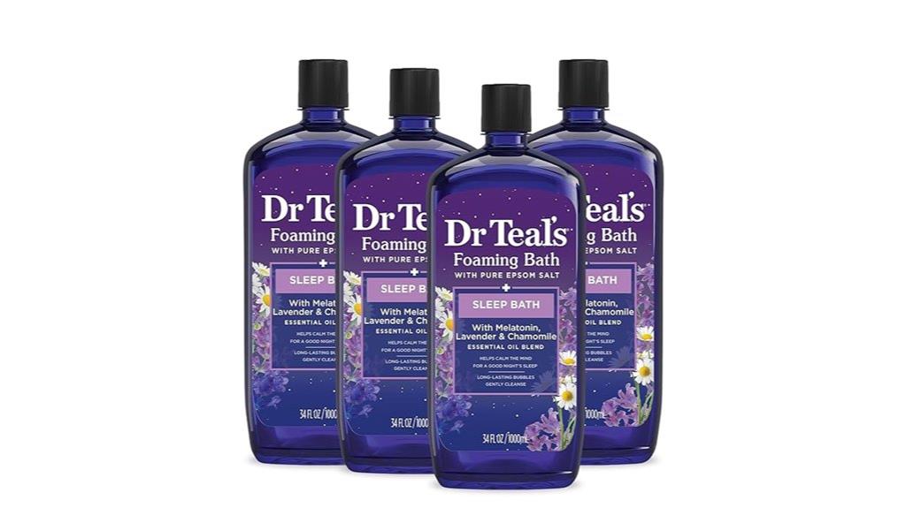 foaming bath with sleep blend