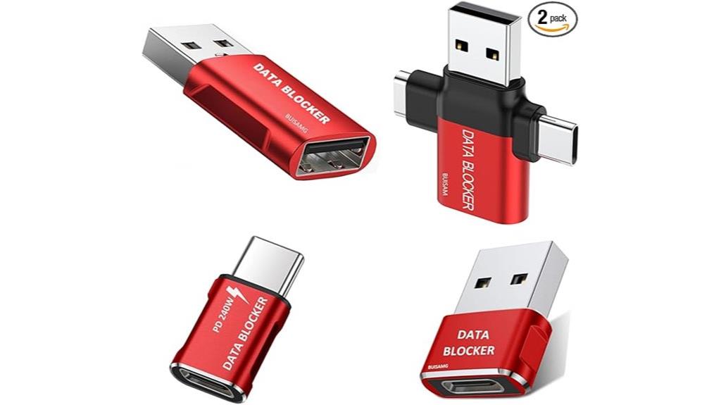 four pack usb c blockers