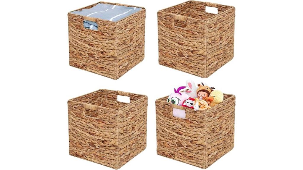 four piece 11x11 inch baskets