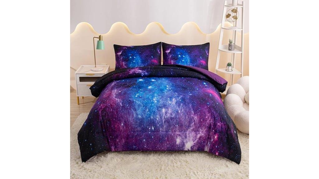 galaxy themed queen comforter