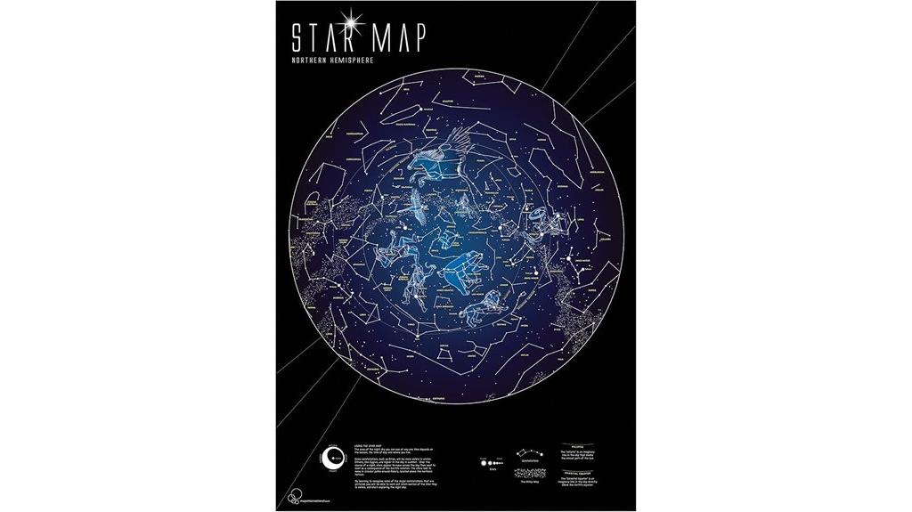 glow in the dark constellation map