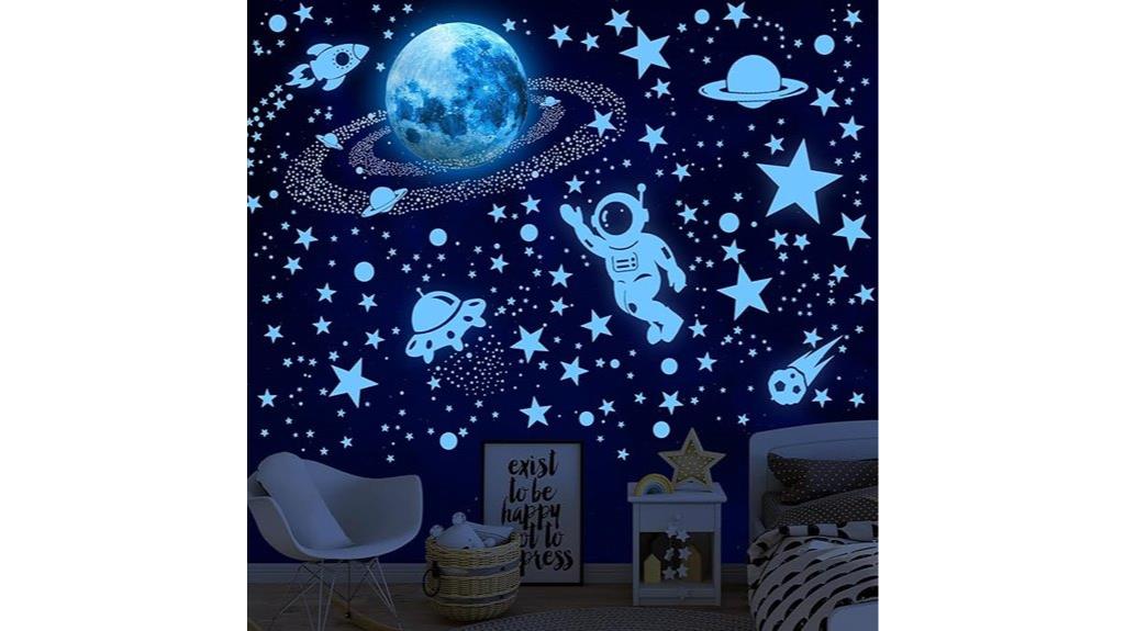glow in the dark star decor