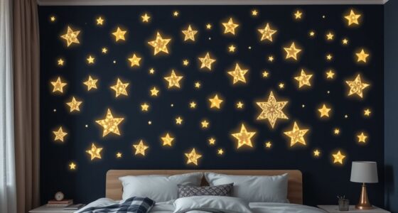 glow in the dark star wall decals