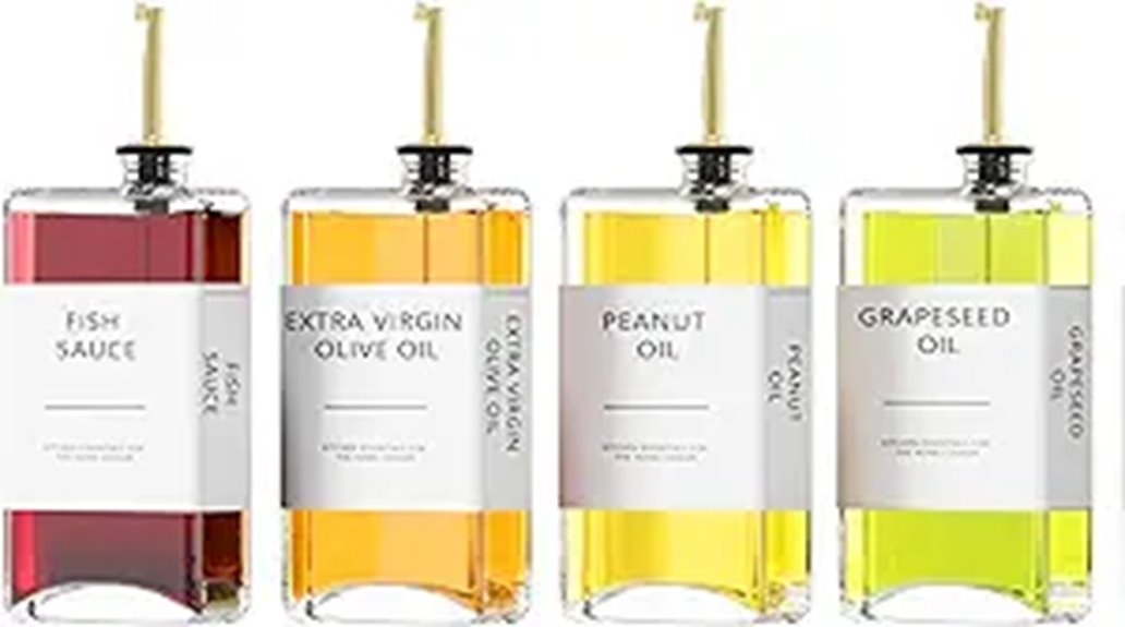 gold 4 piece oil set