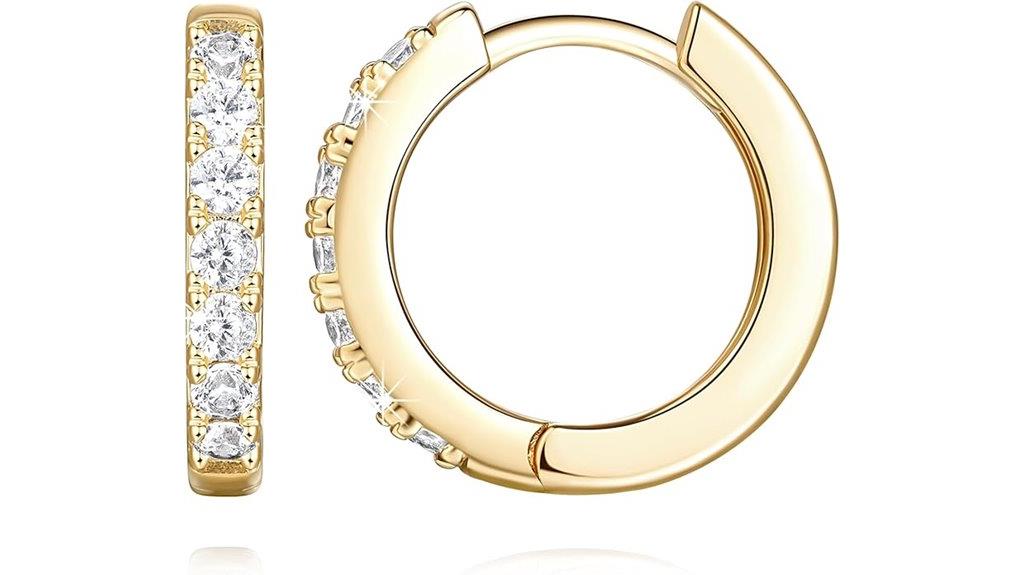 gold hoop earrings