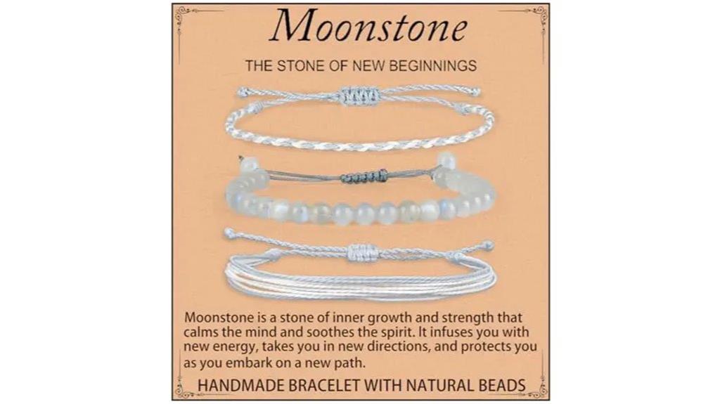 handcrafted healing stone bracelet