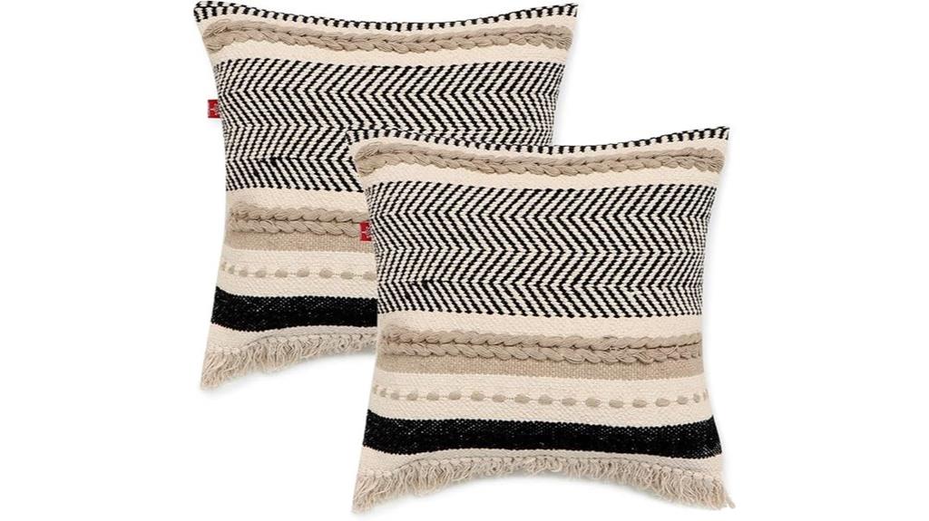handmade boho pillow set