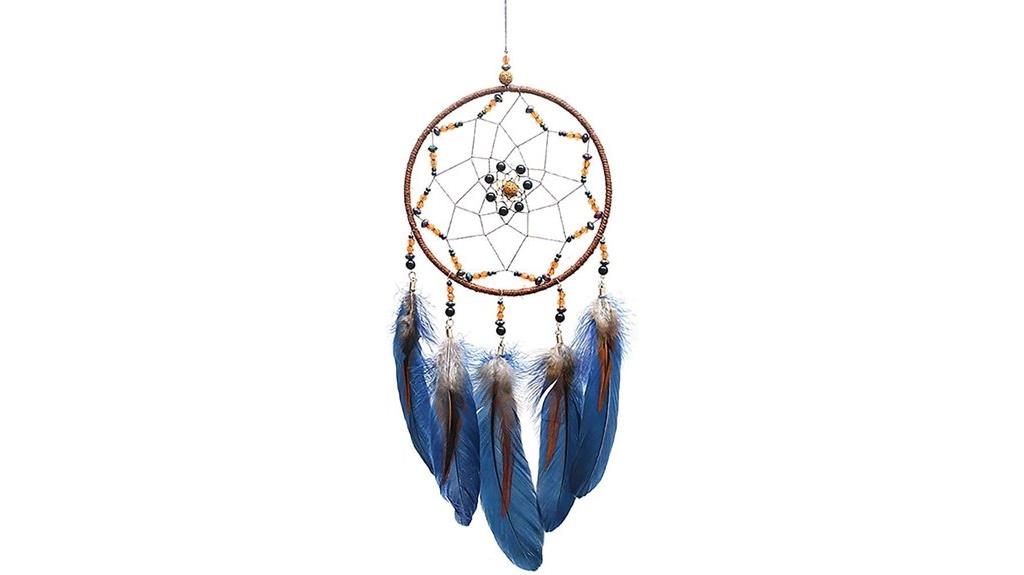 handmade feather dreamcatcher