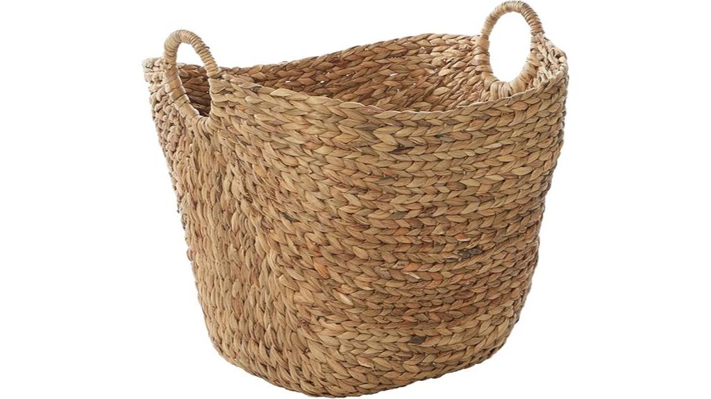 handmade seagrass storage basket