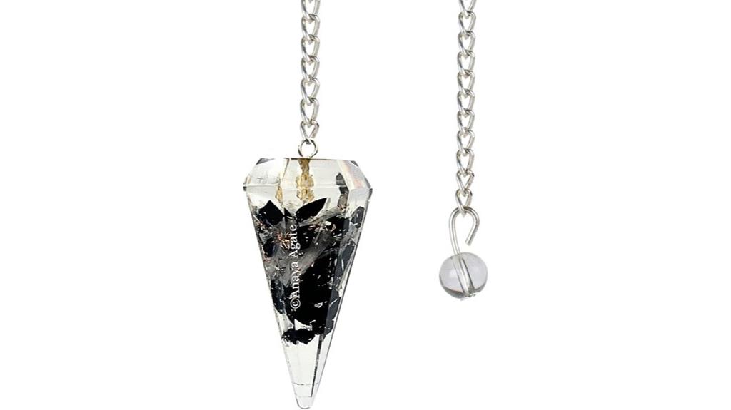 healing crystal pendulum set
