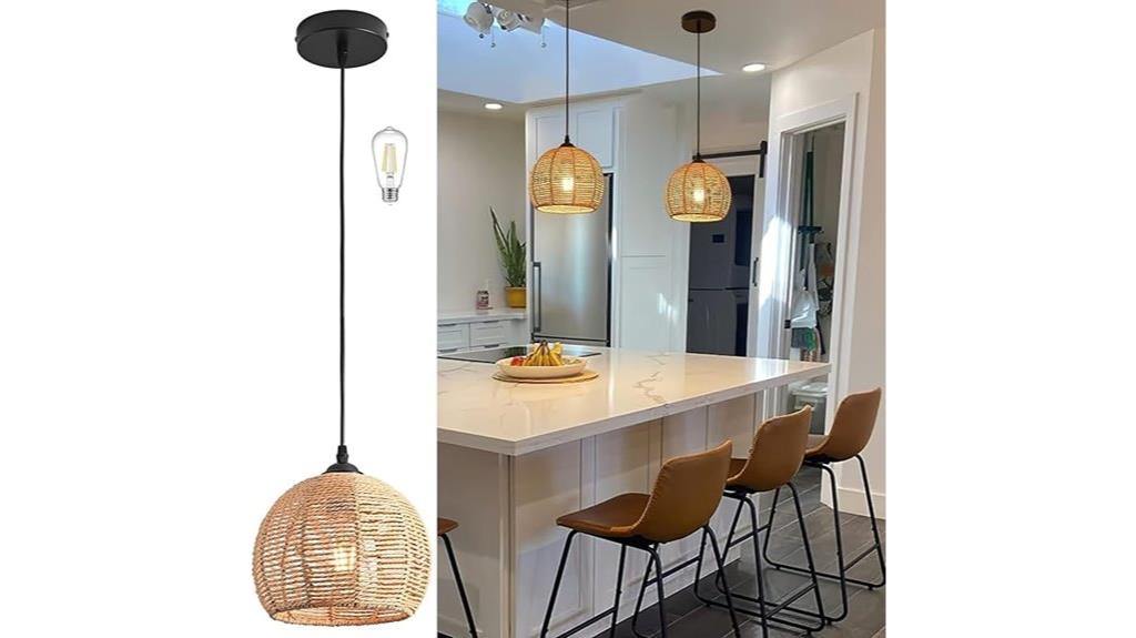 hemp rope pendant light