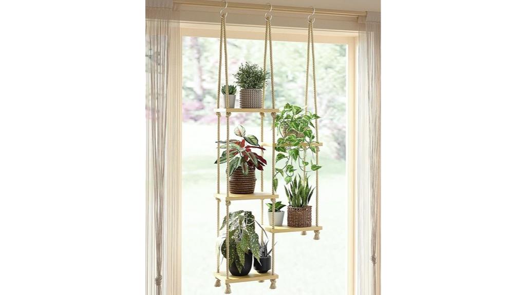 indoor plant hanging shelf