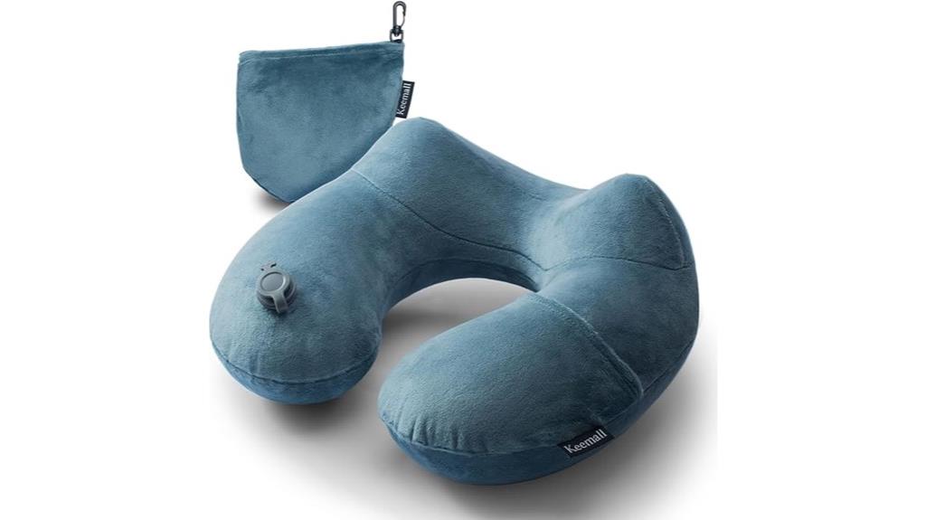 inflatable airplane neck pillow
