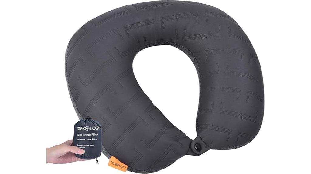inflatable travel neck pillow