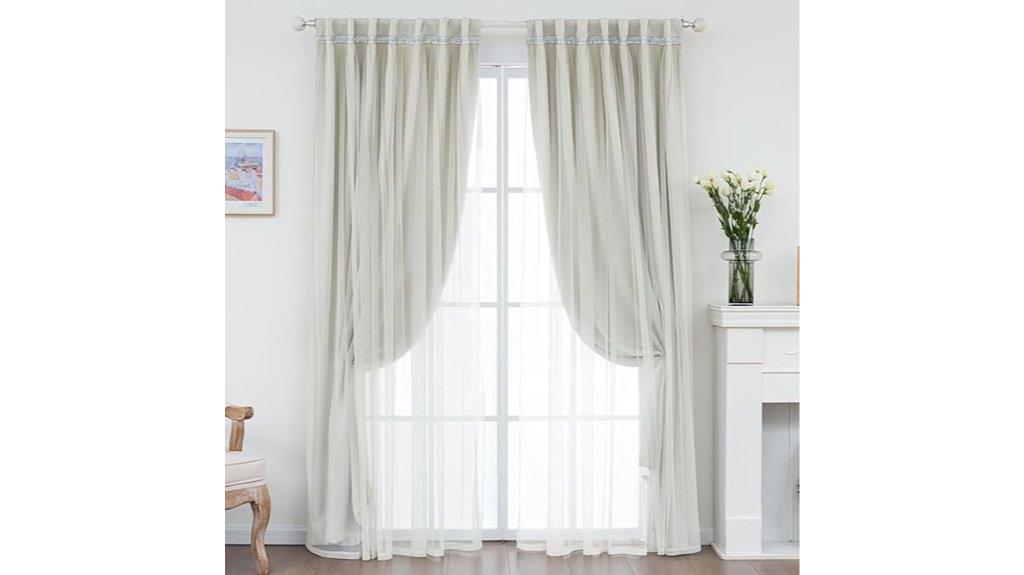 ivory blackout curtain panels