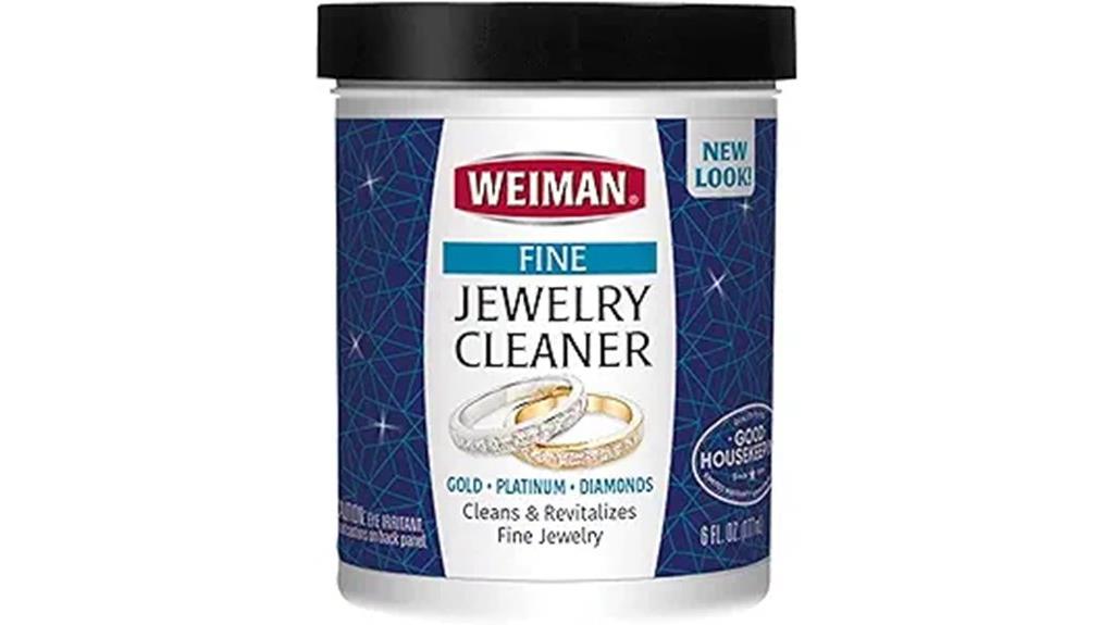 jewelry cleaning liquid and brush