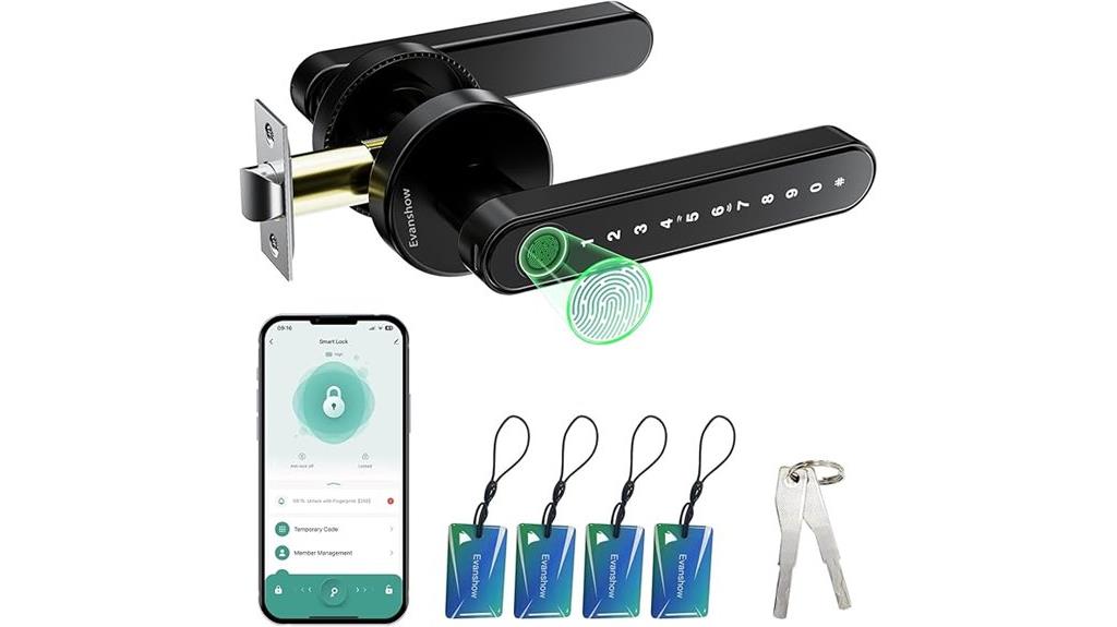 keyless door lock handle