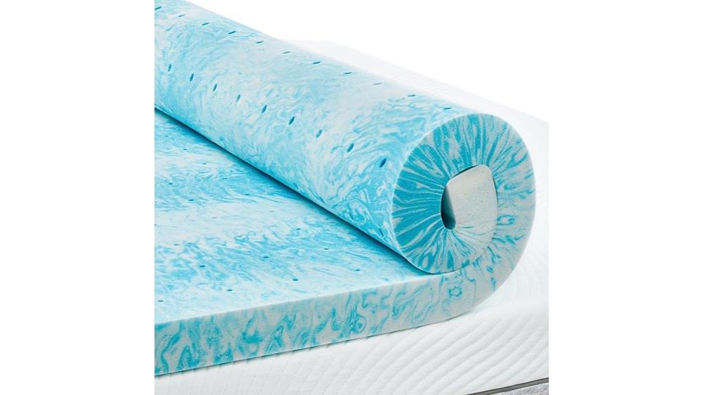 king sized memory foam topper