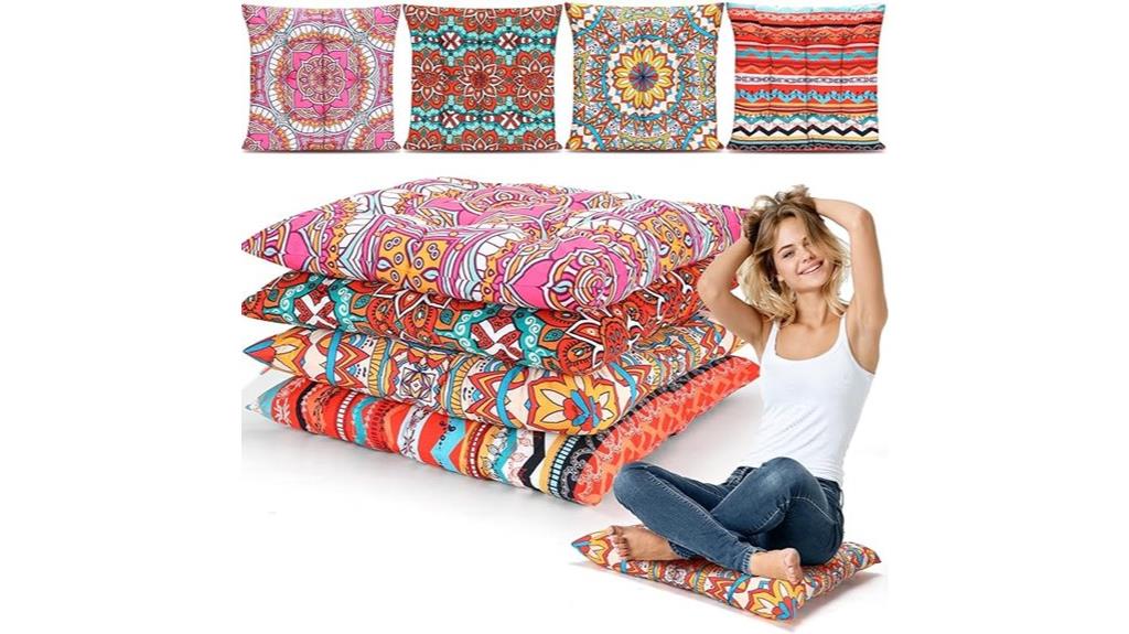 large bohemian floor pillows
