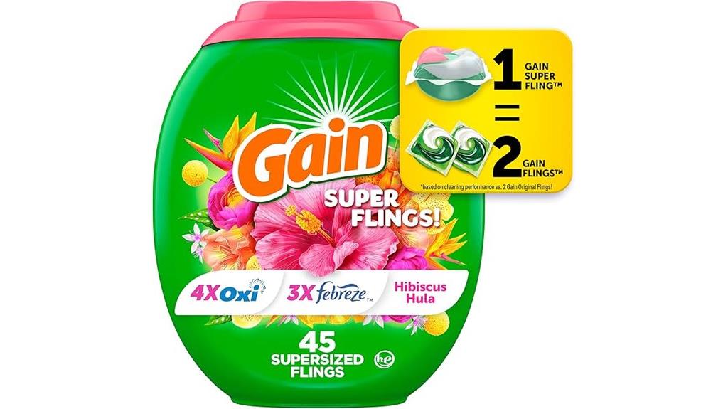 large hibiscus scent detergent