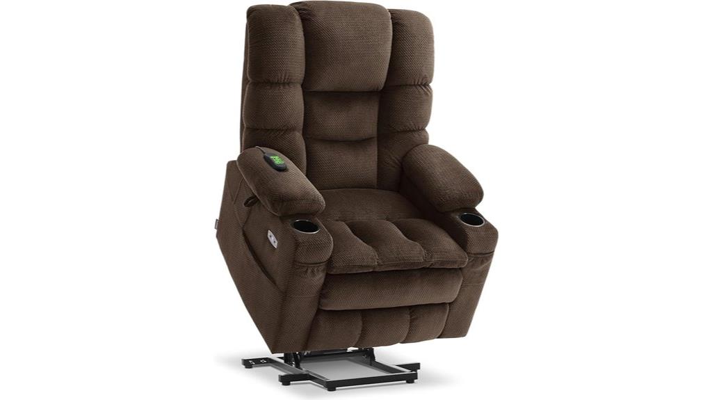 large motorized recliner with massage
