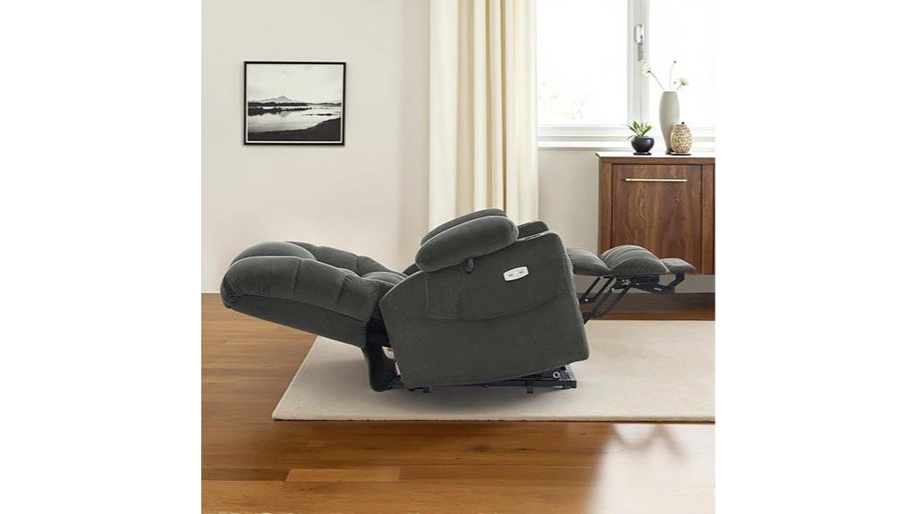 large motorized recliner with massage