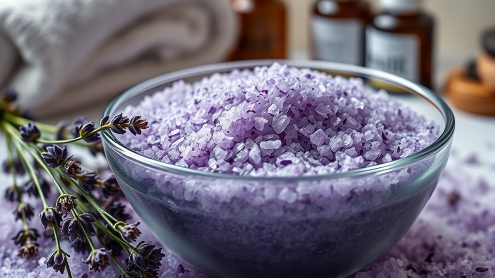 lavender bath salt selection