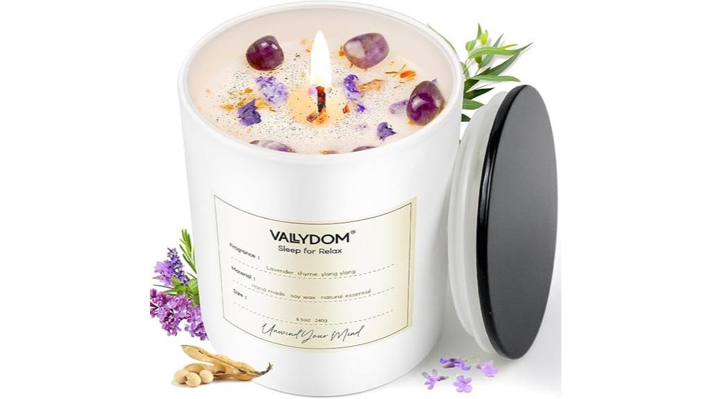 lavender scented soy candle