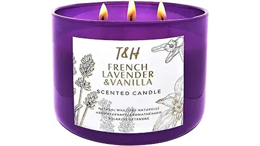 lavender vanilla soy candle